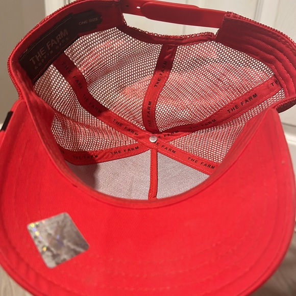 Goorin Bros The Rooster Trucker Snapback Hat - Red - Picture 3 of 3